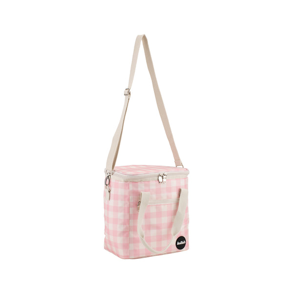 Holiday Mini Cooler Candy Pink Check